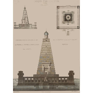 ANTIQUE ARCHITECTURAL PRINT - CROQUIS NO. VIII