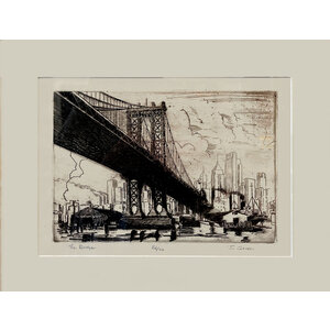 THE BRIDGE SIGNED ENGRAVING JO. GROSS THE BRIDGE SIGNED ENGRAVING JO. GROSS