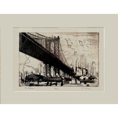 THE BRIDGE SIGNED ENGRAVING JO. GROSS THE BRIDGE SIGNED ENGRAVING JO. GROSS