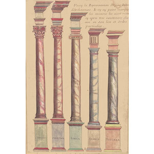 ANTIQUE ARCHITECTURAL PRINT SERIES - COLUMNS PLATE I ANTIQUE ARCHITECTURAL PRINT SERIES - COLUMNS PLATE I