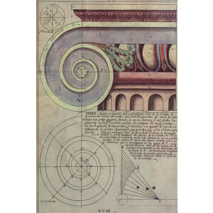 ANTIQUE ARCHITECTURAL PRINT SERIES - PLATE XVIII ANTIQUE ARCHITECTURAL PRINT SERIES - PLATE XVIII