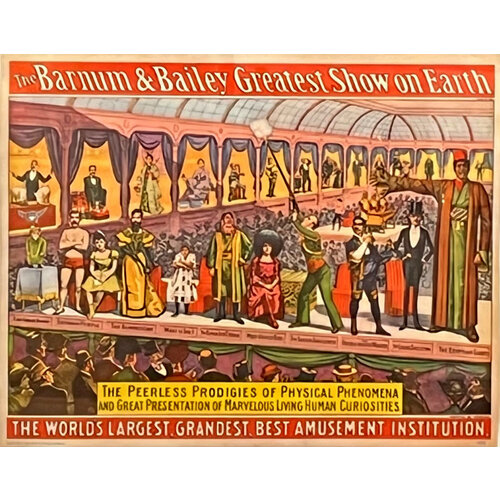 BARNUM & BAILEY CIRCUS PEERLESS PRODIGIES POSTER BARNUM & BAILEY CIRCUS PEERLESS PRODIGIES POSTER