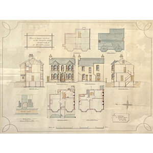 ANTIQUE ARCHITECTURAL PRINT - HOUSE ON ISMAILIA ROAD ANTIQUE ARCHITECTURAL PRINT - HOUSE ON ISMAILIA ROAD