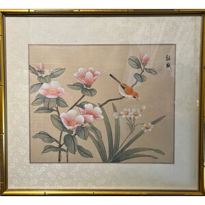 TWO CHINESE WATERCOLORS TWO CHINESE WATERCOLORS