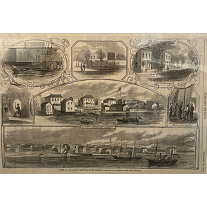 SCENES IN AND AROUND BEAUFORT SOUTH CAROLINA HARPER'S WEEKLY 1861