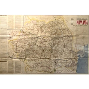 MAP OF REPUBLICA SOCIALISTA ROMANIA