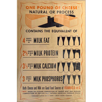 KRAFT CHEESE FACTS POSTER