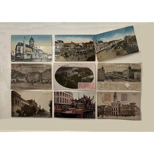 COLLECTION OF 9 VINTAGE POSTCARDS FROM ARAD, ROMANIA COLLECTION OF 9 VINTAGE POSTCARDS FROM ARAD, ROMANIA