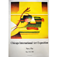 CHICAGO ART EXPO 1984 ED PASCHKE POSTER