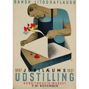 JUBILAEMS UDSTILLING DANSK LITOGRAFLAUGS