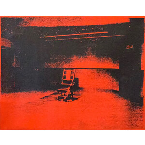 ELECTRIC CHAIR SILKSCREEN WALDON SIGNED ELECTRIC CHAIR SILKSCREEN WALDON SIGNED