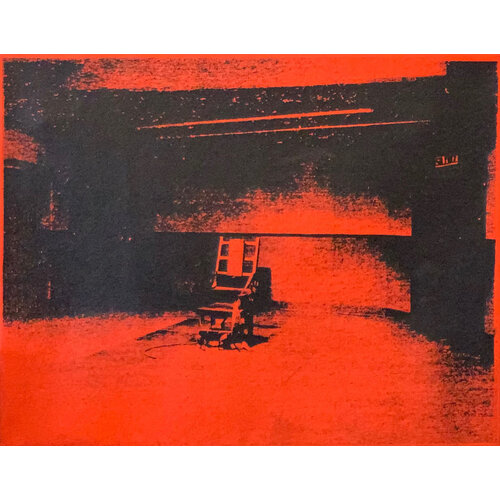 ELECTRIC CHAIR SILKSCREEN WALDON SIGNED ELECTRIC CHAIR SILKSCREEN WALDON SIGNED