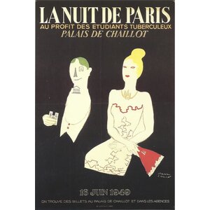 PAUL COLIN LA NUIT DE PARIS POSTER