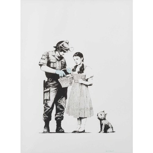 BANKSY/WEST COUNTRY PRINCE STOP AND SEARCH (DOROTHY AND TOTO)