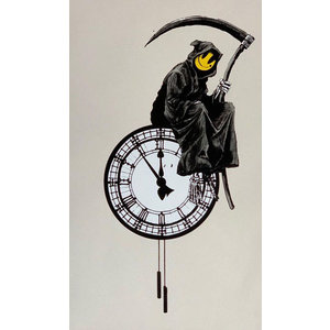 BANKSY / THE WEST COUNTRY PRINCE GRIN REAPER PRINT BANKSY / THE WEST COUNTRY PRINCE GRIN REAPER PRINT