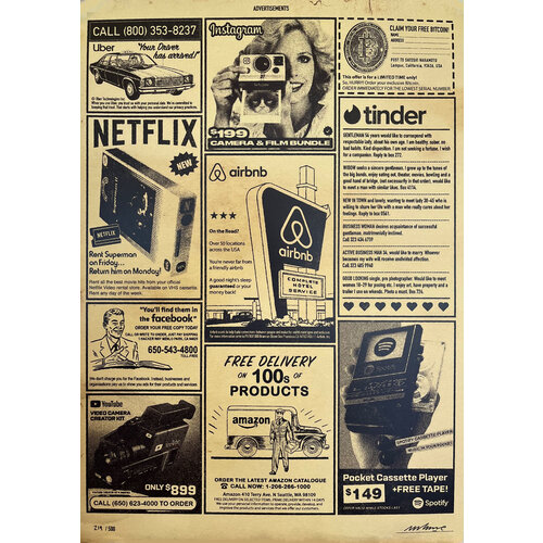 IMBUE SIGNED PRINT: ADVERTISEMENTS WHAT'S OLD IS NEW