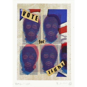 JAMIE REID SIGNED PRINT VOTE FOR LIGHT JAMIE REID SIGNED PRINT VOTE FOR LIGHT