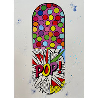 MR CLEVER SIGNED SUPER POP ART PILL PRINT
