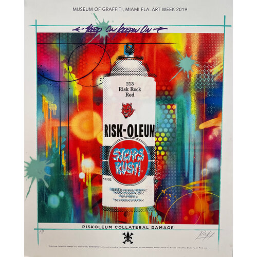 RISKY SIGNED PRINT RISKOLEUM COLLATERAL DAMAGE