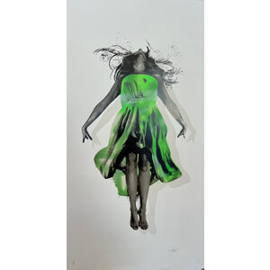 SNIK SIGNED FIX THE SKY GREEN PRINT SNIK SIGNED FIX THE SKY GREEN PRINT