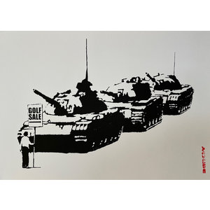 BANKSY / THE WEST COUNTRY PRINCE GOLF SALE PRINT