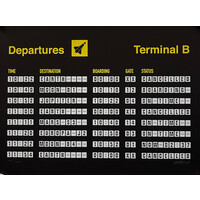 IMBUE DEPARTURES TERMINAL B DESTINATION EARTH SIGNED PRINT