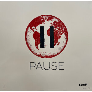 BAMBI SIGNED PRINT PAUSE