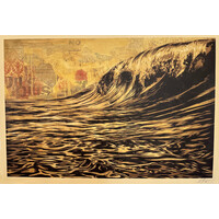 SHEPARD FAIREY  DARK WAVE SIGNED PRINT