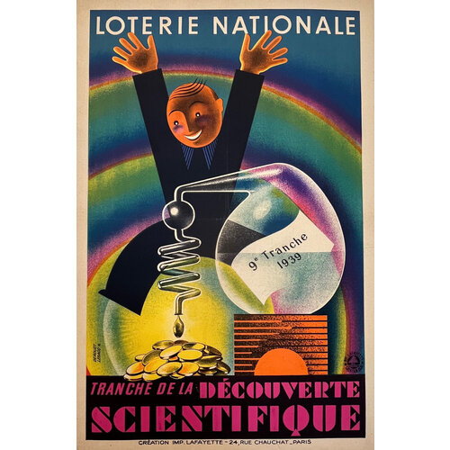 LOTERIE NATIONALE SCIENTIFIQUE POSTER LOTERIE NATIONALE SCIENTIFIQUE POSTER