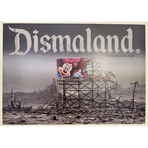 JEFF GILLETTE BANKSY DISMALAND BEMUSEMENT PARK 2015 EXHIBIT POSTER JEFF GILLETTE BANKSY DISMALAND BEMUSEMENT PARK 2015 EXHIBIT POSTER
