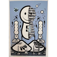 THE LONDON POLICE SIGNED DISSECTED LAD XL PRINT