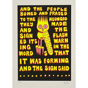 DSCREET SIGNED THE SOUND OF SILENCE PRINT