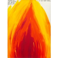 DAVID SHRIGLEY SIGNED PRINT THANK YOU FOR BURNING ALL OF MY POSSESSIONS