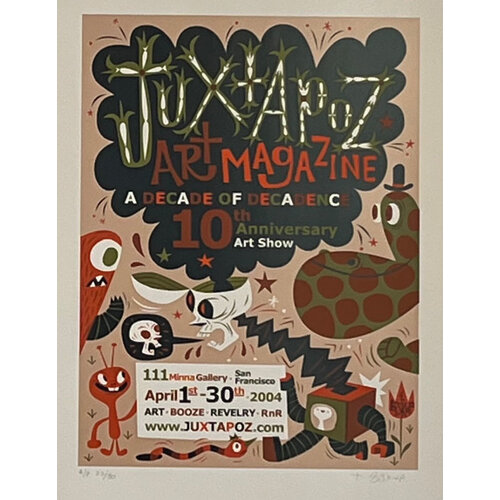 TIM BISKUP SIGNED PRINT JUXTAPOZ ART MAGAZINE TIM BISKUP SIGNED PRINT JUXTAPOZ ART MAGAZINE