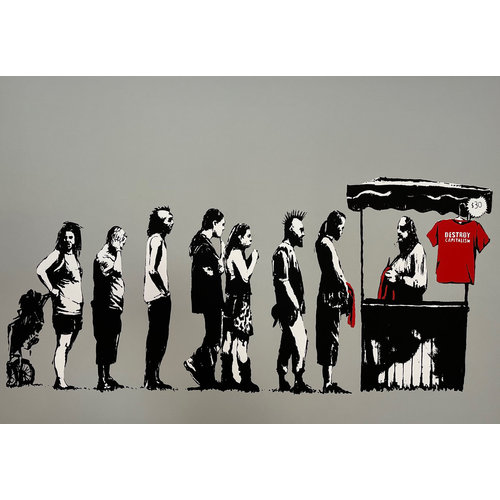 BANKSY/WEST COUNTRY PRINCE DESTROY CAPITALISM