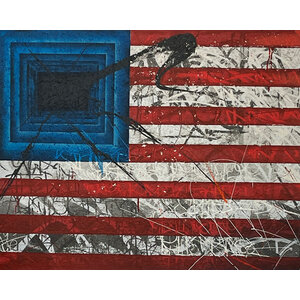 SABER REBEL FLAG 2010 SIGNED PRINT SABER REBEL FLAG 2010 SIGNED PRINT