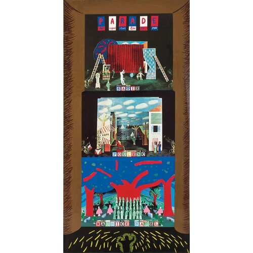 HOCKNEY PARADE METROPOLITAN OPERA 1982 LARGE PANEL HOCKNEY PARADE METROPOLITAN OPERA 1982 LARGE PANEL