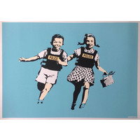 BANKSY/WEST COUNTRY PRINCE JACK AND JILL POLICE KIDS PRINT