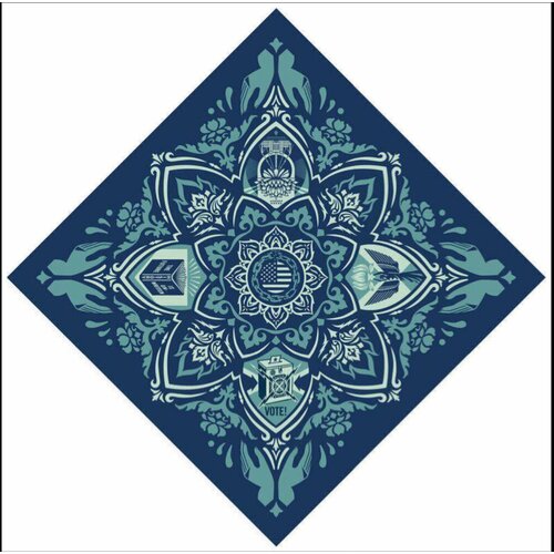 SHEPARD FAIREY  BANDANA OUR HANDS OUR FUTURE