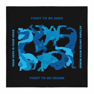 XAVIER  SCHIPANI THE FALL OF MAN YOUR VOTE IS YOUR VOICE BANDANA