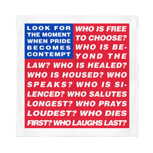 BARBARA KRUGER FREE TO CHOOSE BANDANA FRAMED