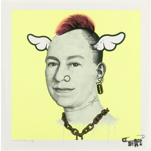 MORE PUNK THAN YOU PUNK YELLOW QUEEN D*FACE SIGNED MORE PUNK THAN YOU PUNK YELLOW QUEEN D*FACE SIGNED