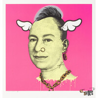 MORE PUNK THAN YOU PUNK PINK QUEEN D*FACE SIGNED