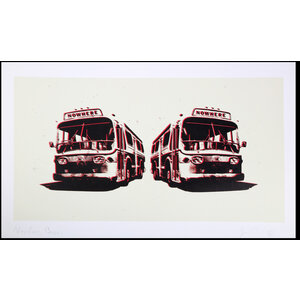 JAMIE REID  SIGNED PRINT NOWHERE BUSES
