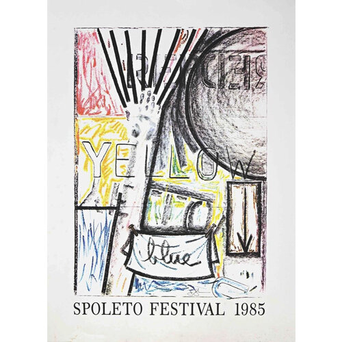 SPOLETO 1985 JASPER JOHNS POSTER SPOLETO 1985 JASPER JOHNS POSTER