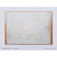JASPER JOHNS SIGNED CATENARY EXHIBITION POSTER