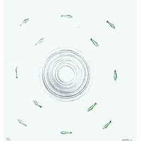 ED RUSCHA SIGNED PRINT UNTITLED 1983 (FISH)