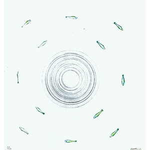 ED RUSCHA SIGNED PRINT UNTITLED 1983 (FISH)