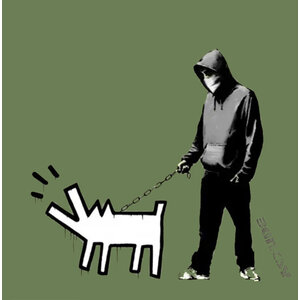 BANKSY DISMALAND CHOOSE YOUR WEAPON GREEN PRINT