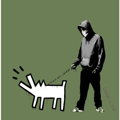 BANKSY DISMALAND CHOOSE YOUR WEAPON GREEN PRINT BANKSY DISMALAND CHOOSE YOUR WEAPON GREEN PRINT
